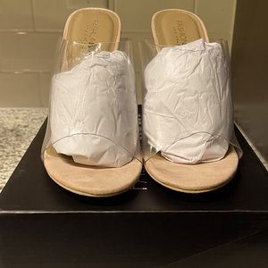 Fashion Nova  Clear Wedge Heel